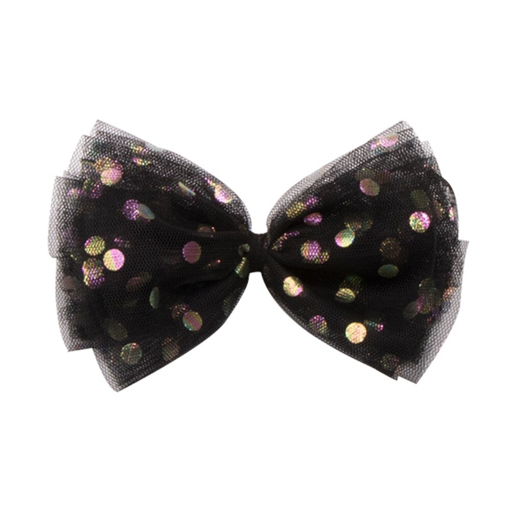 Lazos de hilo de lentejuelas para niñas pequeñas, horquillas de Organza hechas a mano con Clips, tocado de Boutique para niñas, accesorios para el cabello: C
