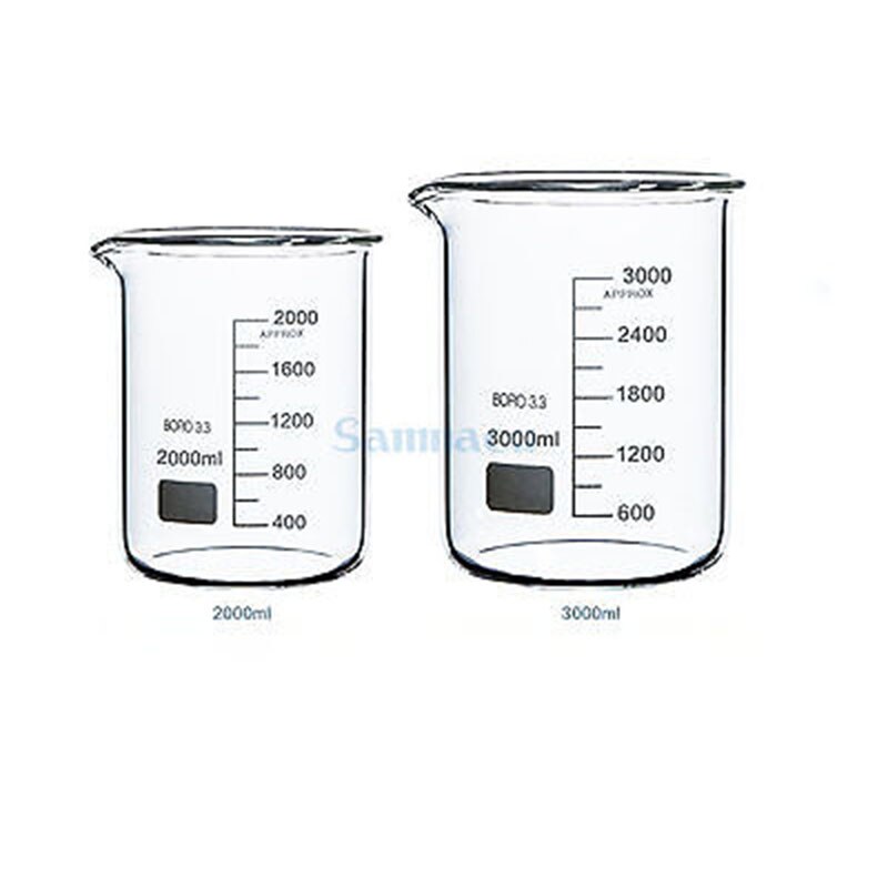 800ml Low Form Beaker Chemistry Lab G33 Borosilic Grandado 8389