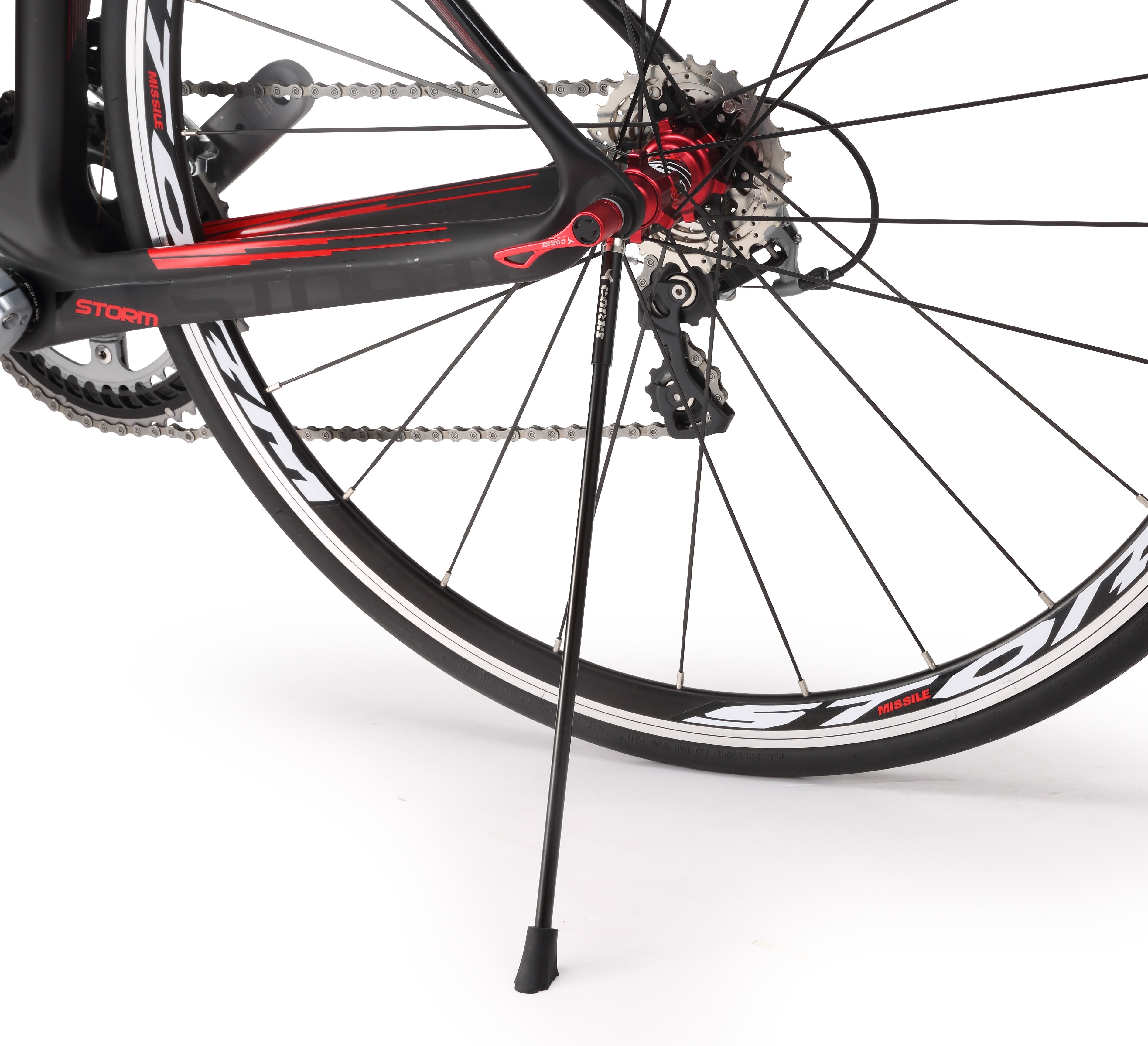 Kohlenstoff MTB Rennrad Parkplatz Gestelle Ständer Seite Stehen 9mm 12mm 15mm passen 26 &quot;27.5&quot; 700c Fahrrad trete stehen QR 45g Utralight
