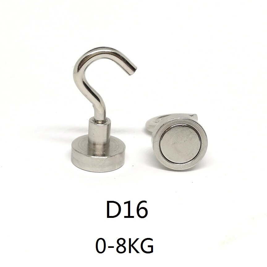 N42 magnetiska krokar stark neodym fiskemagnet hållare ndfeb grytmagnet krokar dia 16mm-60mm: Dia 16mm