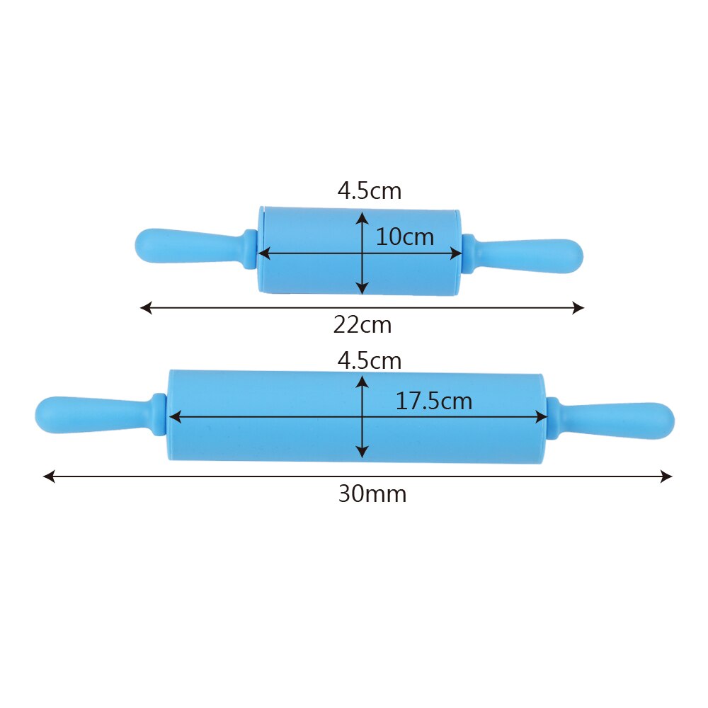 Fondant Taart Deeg Roller Kookgerei Siliconen Cookies Biscuit Embossing Bakvormen Non-stick Rolling pin Pastry Gereedschap