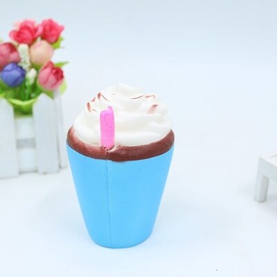 Hoge Kunstmatige Brood ijs Simulatie Model Ornamenten Nep Taart Bakkerij Kamer Fotografie props Kerst Raamdecoratie: blue