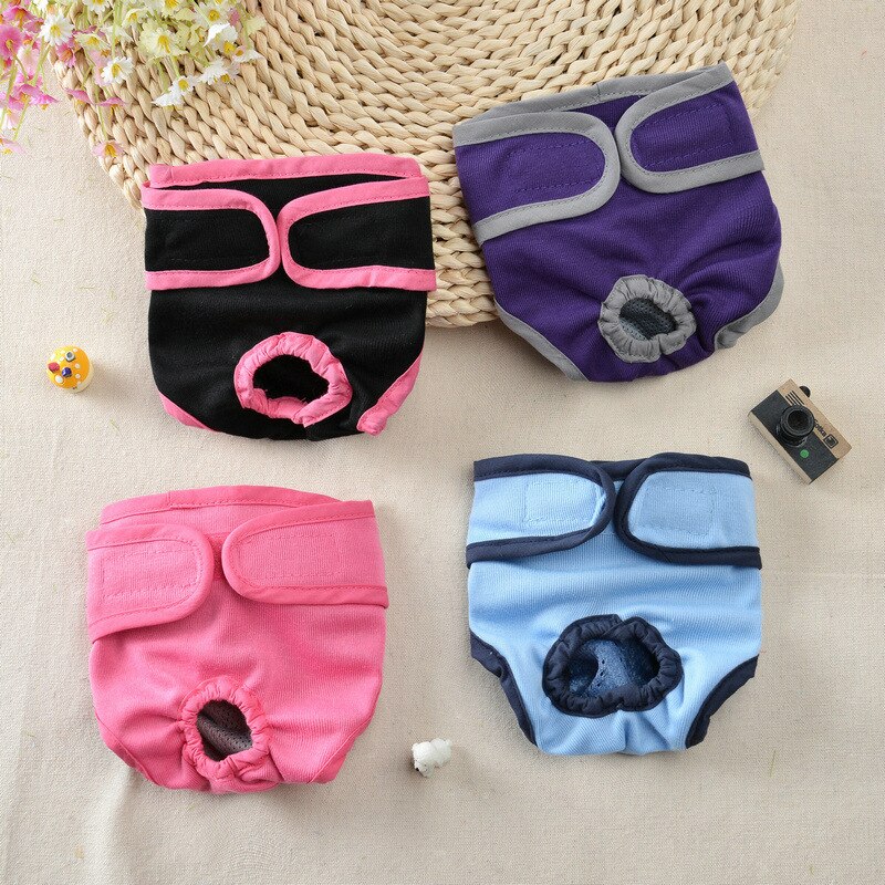 Pet Dog Panties Teddy Golden Retriever Physiological Pants With Velcro Dog Walking Anti-harassmen Dog Solit Physiological Pants