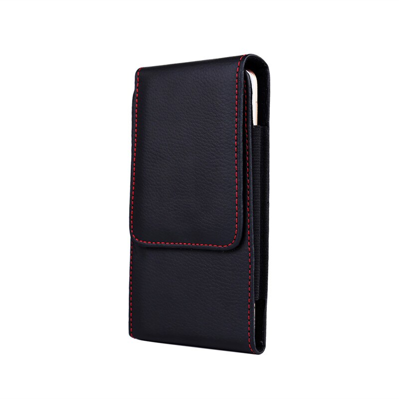 Universal Lichi Leather Phone Pouch Case For Asus ZS630KL ZB634KL ZB631KL ZB633KL ZB602KL ZC600KL Cover Belt Clip Holster: For Asus ZB631KL