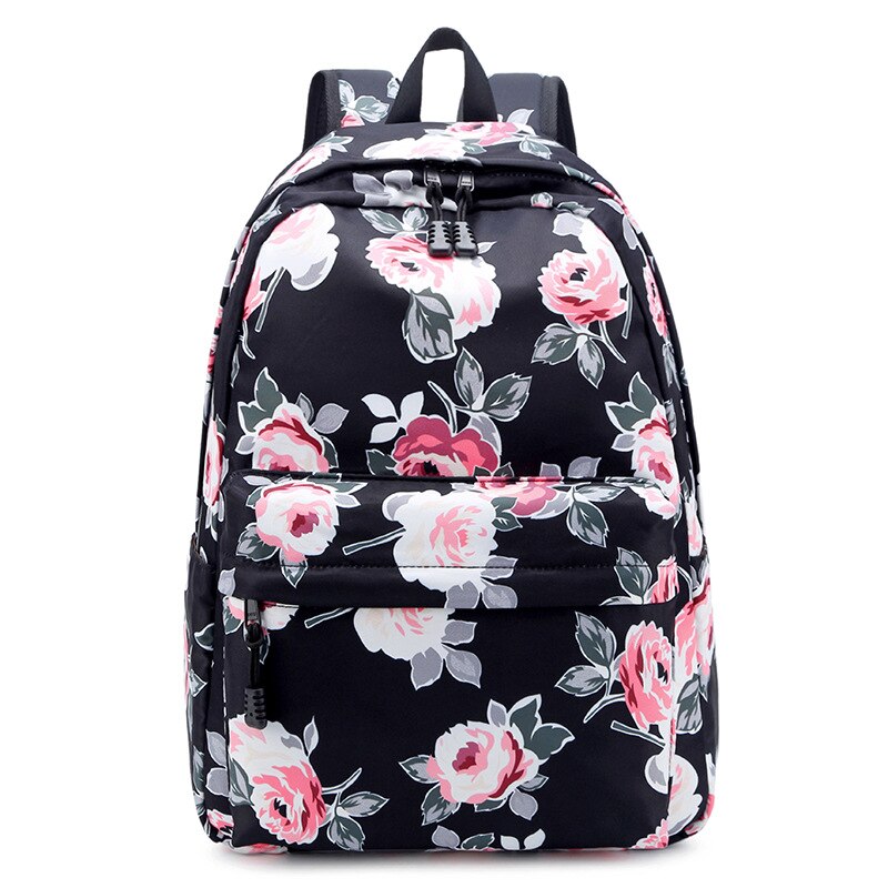 OKKID Blumen- schule Rucksack für mädchen grün blumen schule taschen buch tasche freundlicher Kuli bleistift tasche einstellen nette lebensmittel tasche