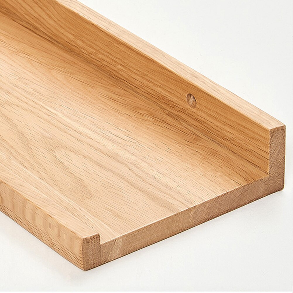 Bedroom Solid Wood Rustic Office Home Decor Wall Mounted Easy Install Space Saving Storage Scaffold Board Floating Shelf