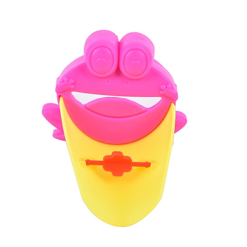 1PC Children Bathroom Frog Shape Faucet Extender Water-saving Cartoon Kids Baby Wash-hand Faucet extension Bathroom Accessories: red