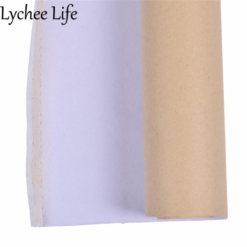 Lychee life selvklæbende fløjlsstof 50 x 150cm ensfarvet stof i flocking diy håndlavet syning anti-ridse dekorativ forsyning: 5