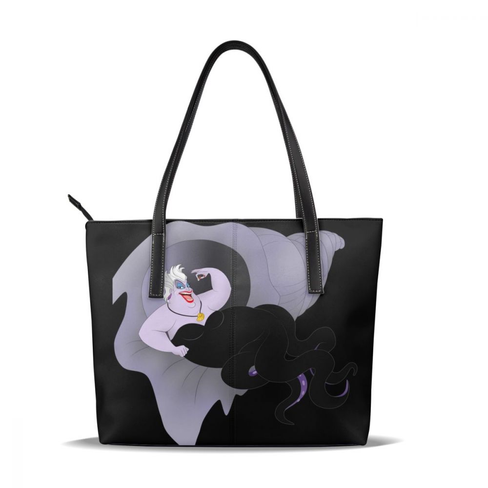 Shell håndveske shell top-håndtak vesker kvinne mønster lær tote bag tenåring trend kvinner håndvesker: Ursula
