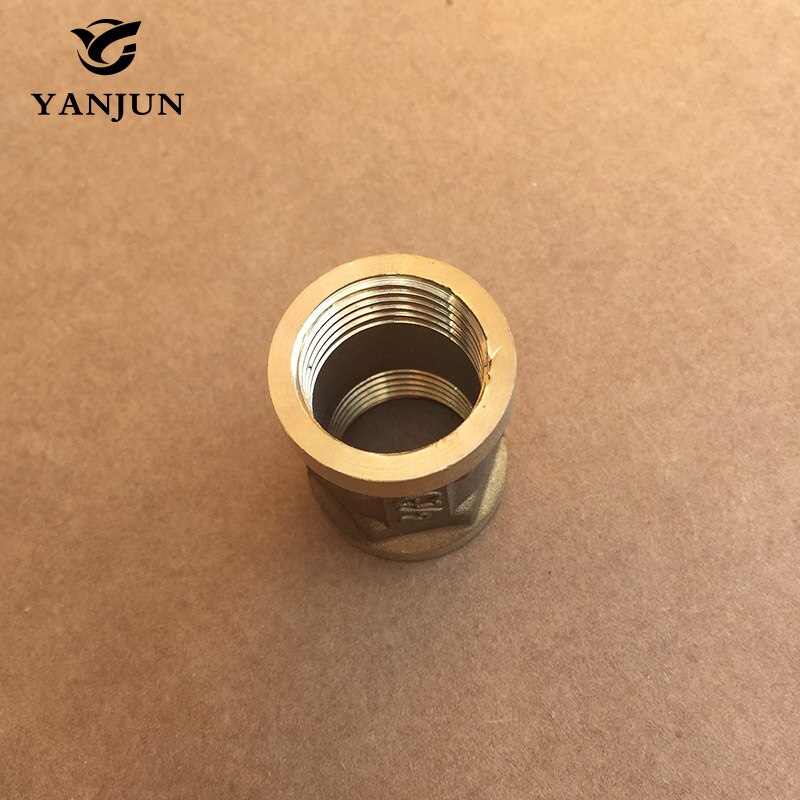 Brass Straight Coupling Pipe Fittings Double Female Pipe Fittings