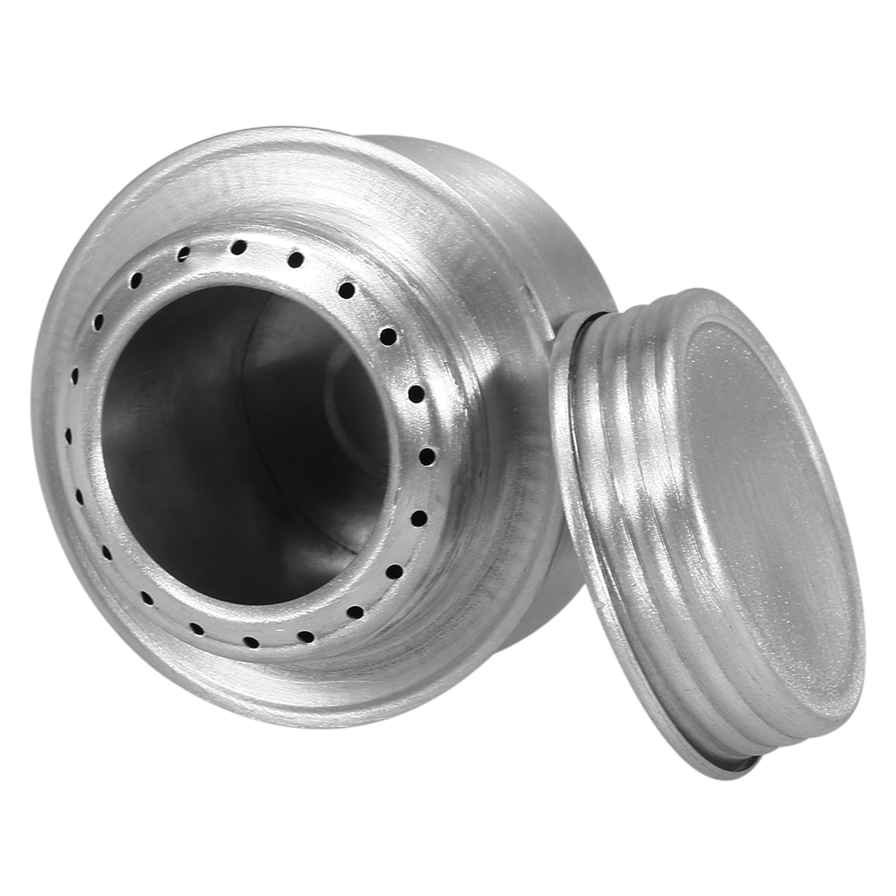 Tragbare Mini Aluminium Legierung Alkohol Herde mit Deckel draussen Camping Wandern Picknick Rucksack Ultraleicht Kochen Herde