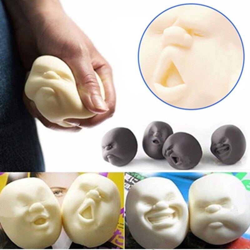 5 Stijlen Leuke Menselijk Gezicht Bal Knijpt Emotie Vent Pop Volwassenen Kids Stress Reliever Stress Relief Speelgoed Fidget Speelgoed Squishy speelgoed