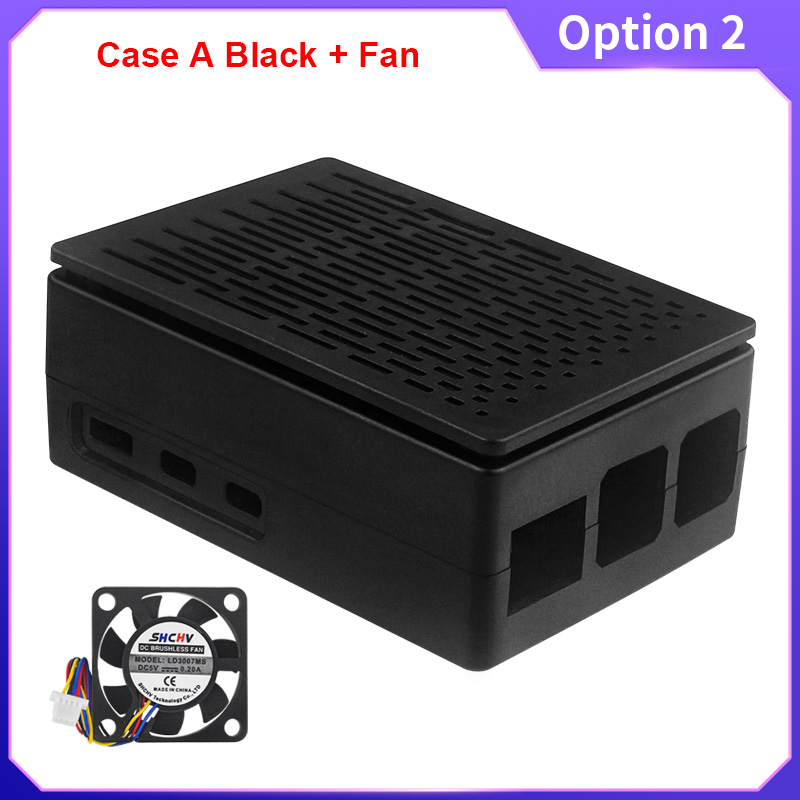 Raspberry Pi 5 ABS Case Black Silver Plastic Shell Optional PWM Cooling Fan Protection Box for Raspberry Pi 5: GRAY