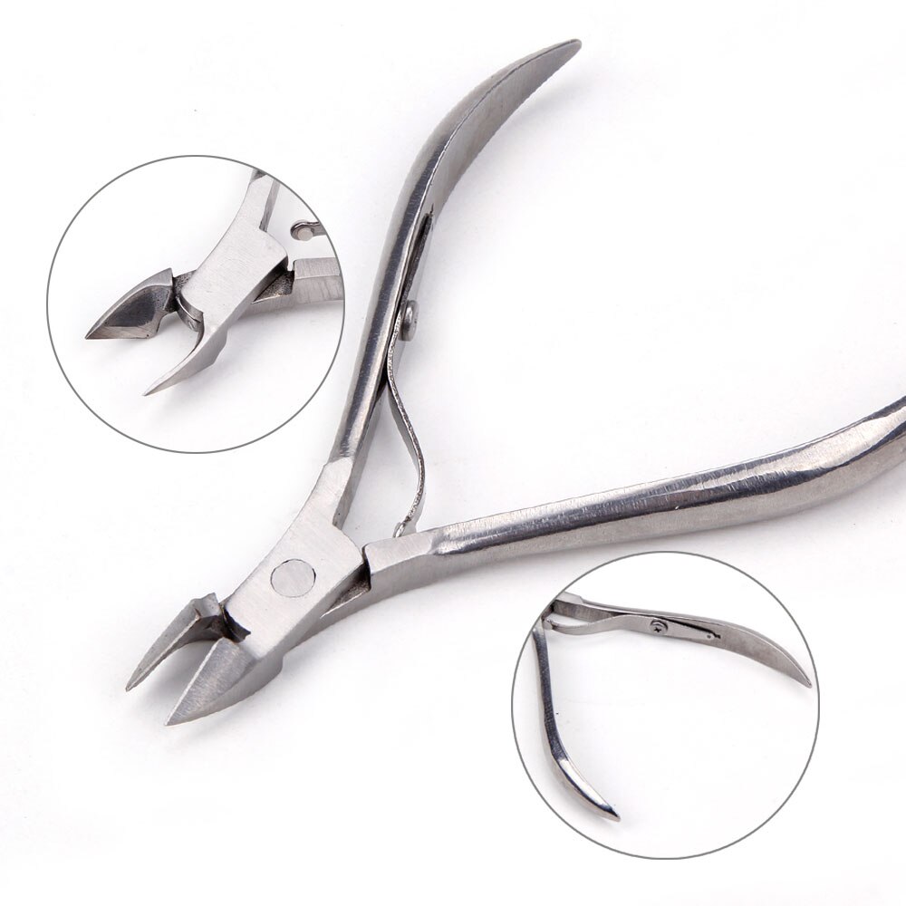 Nail Cuticle Nipper Cutter Dead Skin Remover Edge Cutter Scissor Toenail Ingrown Stainless Steel Manicure Pedicure Nail Art Tool