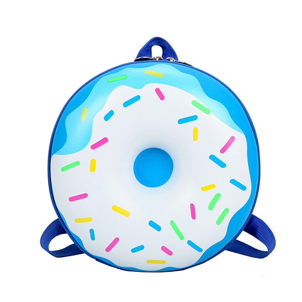 Lovely Donut Rainbow Backpack Kids Kindergarten School Book Bag Casual Bagpack Vintage Bags for Children Kids Birthday 2022: Blue