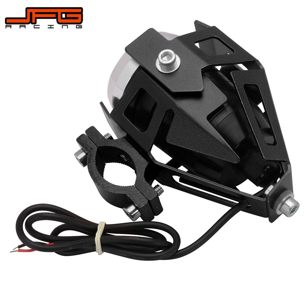Faro LED auxiliar para motocicleta, Luz antiniebla DE TRABAJO, 12V, 125W, 3000LMW, U5, DRL, Dirt Street Bike