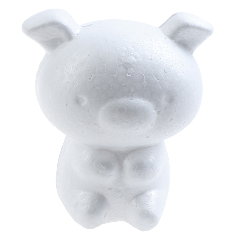 12cm signes du zodiaque Rat enfants artisanat jouets mousse animaux modélisation polystyrène styromousse poupée bricolage modélisation polystyrène styromousse: Pig