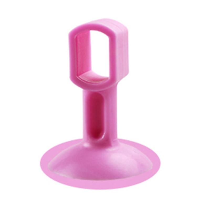 2Pcs Deurklink Crash Pad Rubber Deurknop Lock Bumper Guard Stopper Mute Demper Deur Fenders Anti Ongeval Muur beschermen: Pink S