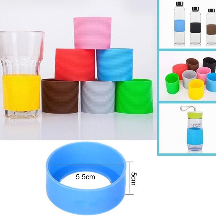 Enveloppe de tasse à café en Silicone, manchons de tasse en céramique, Recyclable, résistant à la chaleur, manchons de tasse d'eau, couvercle de tasse Plumyl