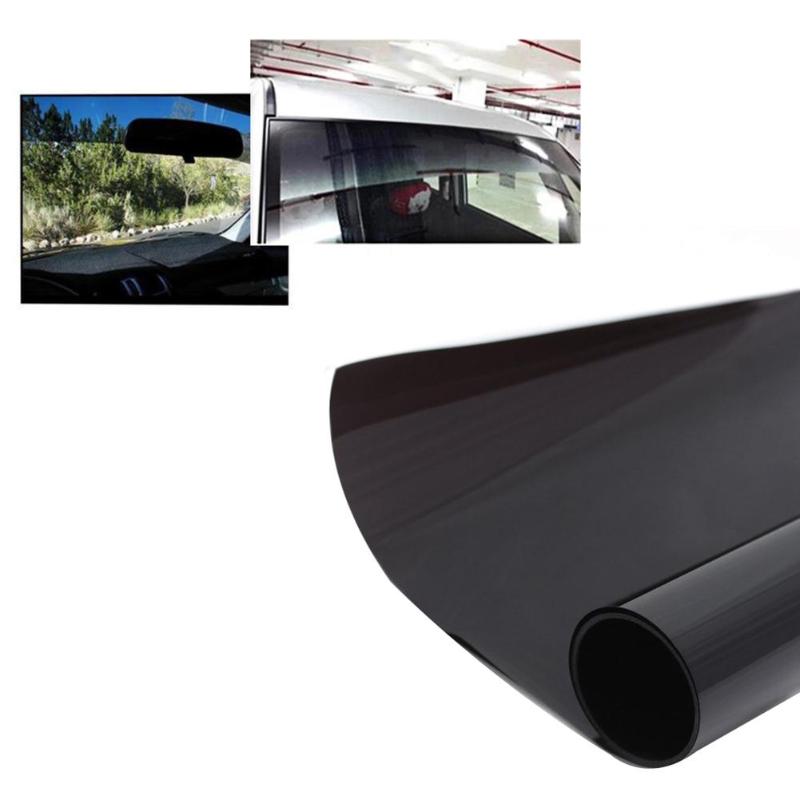 20X150 Cm Zwarte Auto Window Tint Tinting Film Roll 5% Zomer Voorruit Huis Vensterglas Zonne Uv bescherming Sticker Films
