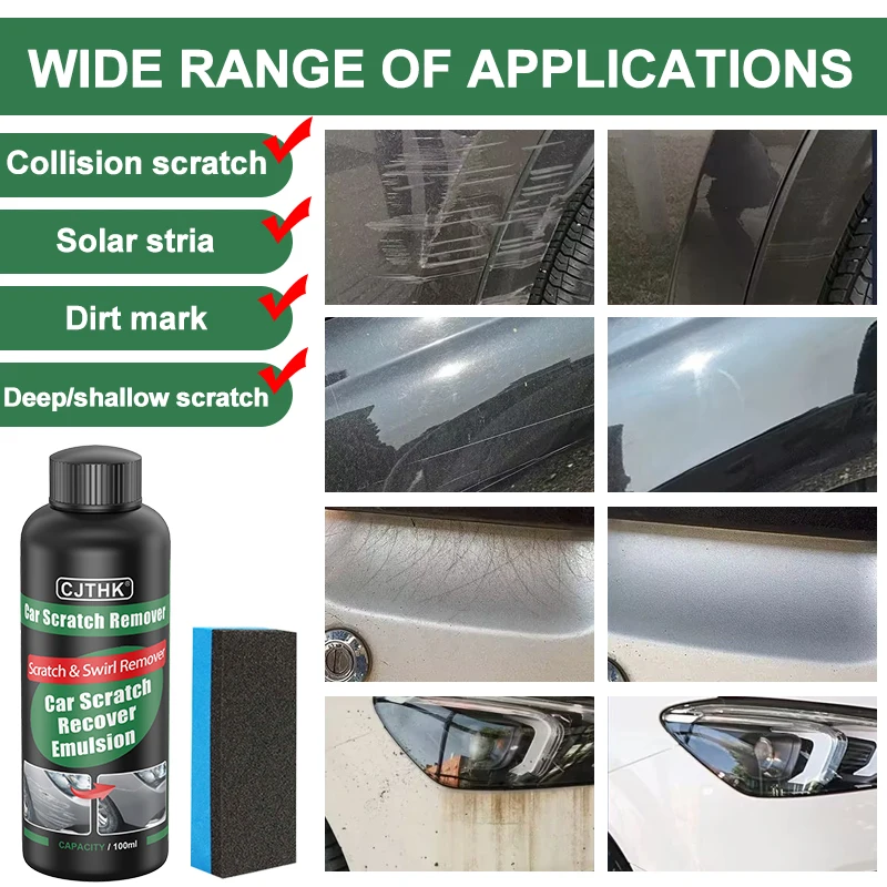 Bil riper fjerner lakk pleie verktøy auto swirl remover riper reparasjon polering auto karosseri sliping middel ripebeskyttende voks
