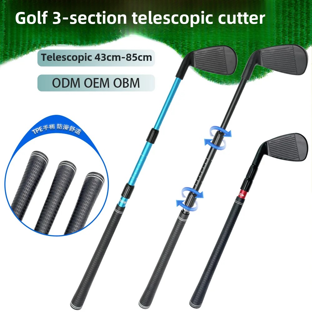 Outdoor Golf Club Three-Node Extendable Practice Club Indoor Golf Ball Club High Durable Golf Club Made In China