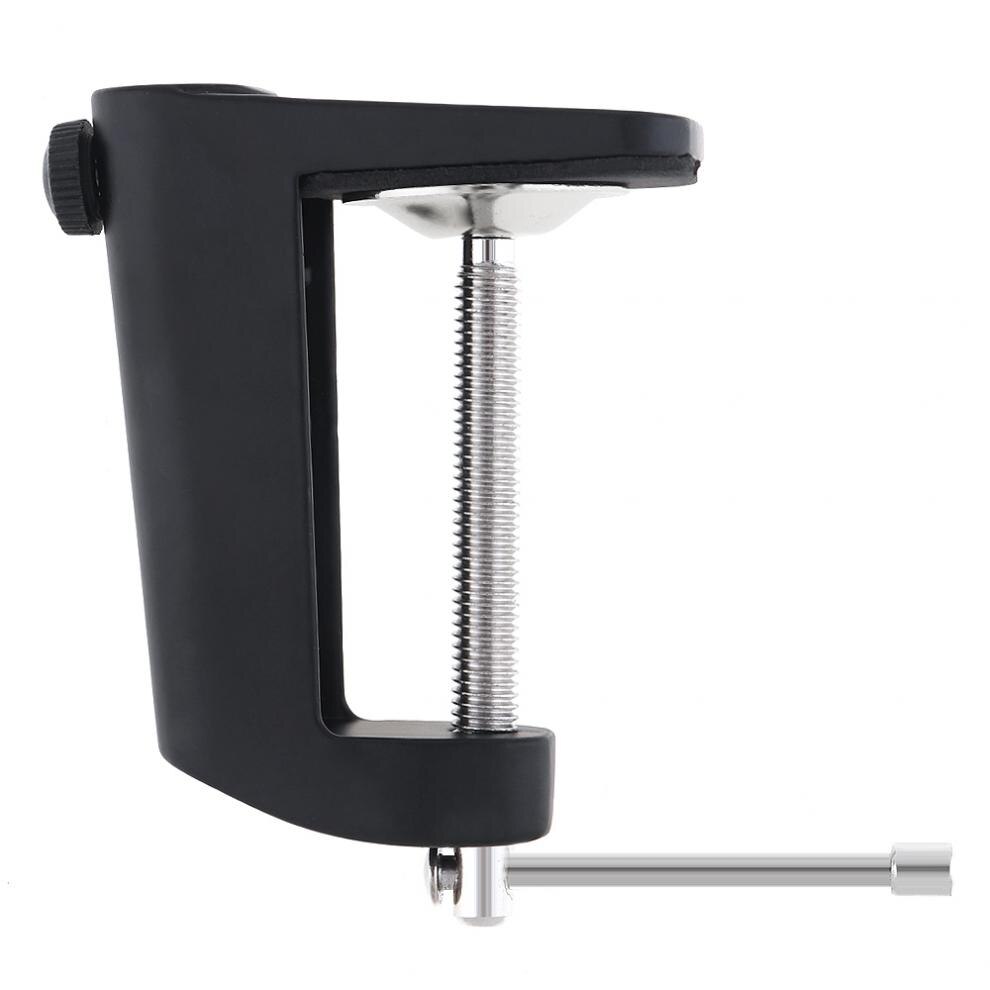 Abrazadera de soporte Cantilever de aleación de aluminio duradera, con diámetro de agujero de 12MM y alfombrilla antideslizante para soporte de micrófono