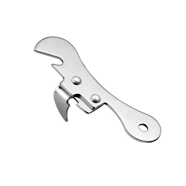 Tragbarer Flaschenöffner, 4 Farben, Küchenhelfer, tragbarer Dosenöffner für Notfall-Flaschenöffner, Party: Silber