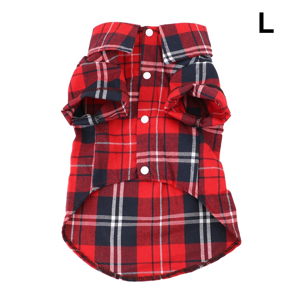 T-shirt à manches courtes en coton doux pour chien, vêtement pour animal de compagnie, chiot, chaton: Red L