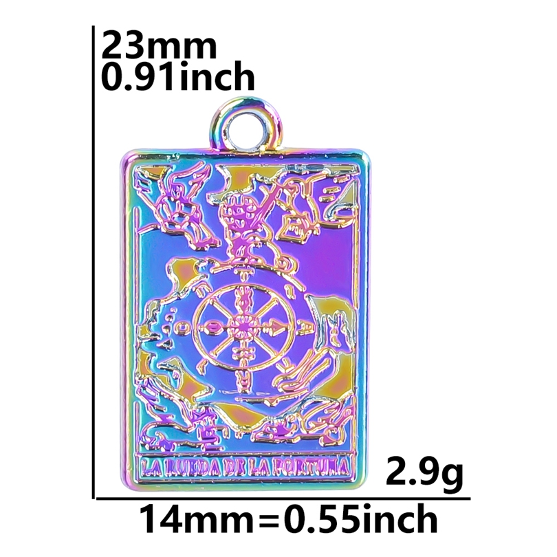 10pcs/lot Gold Plated Tarot Accessories DIY Bulk Alloy Pendant Charm for Jewelry Making Necklace Earrings DIY Material: Platinum Plated