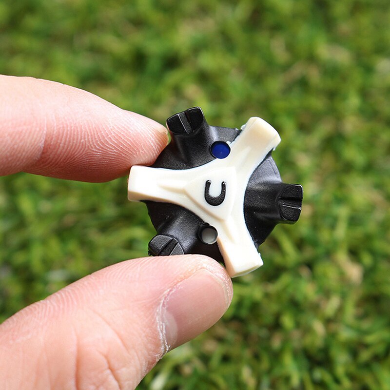 One By One Black And White Dark Blue Golf Spikes Golf Black Blue Fast White Spikes And Dark Nails Head Rotating V5Q8