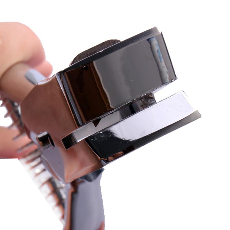 Silver Metal Hand Slot Puncher ID Card Photo Badge Hole Punch Tag Tool