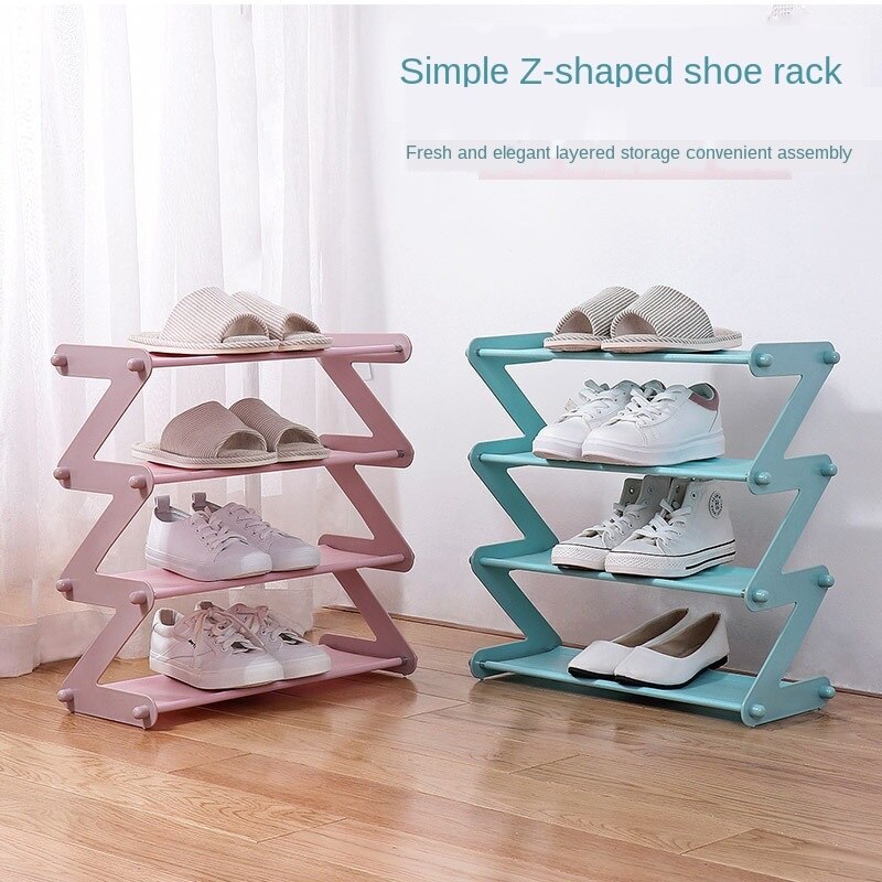 Eenvoudige Multi Layer Schoenenrek Rvs Monteren Opslag Schoenenkast Schoenenrek Hanger Thuis Organisator Accessoires