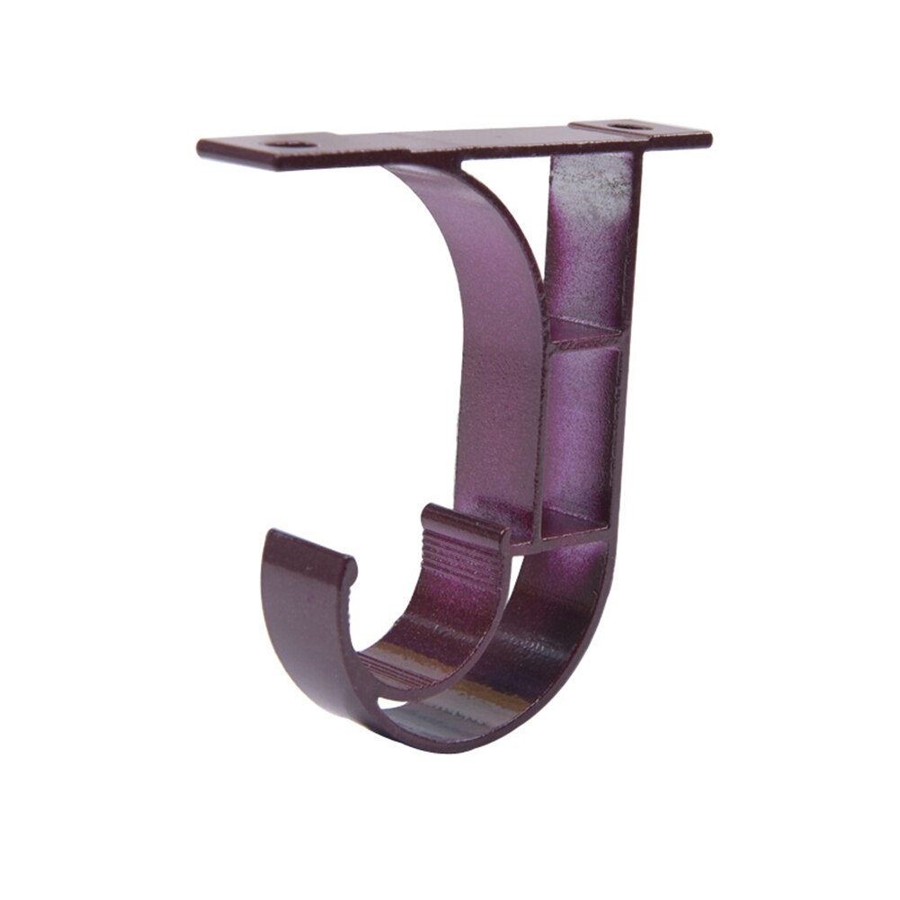 6 pièces pratique plafond tringle à rideau Installation crochet cintre Support de rangement Support accessoires: Wine Red