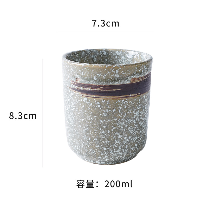 Tasse à thé en céramique porcelaine, grande capacité, tasse à café, tasse à soupe, verres, maison bureau, chinois rétro, de créateur