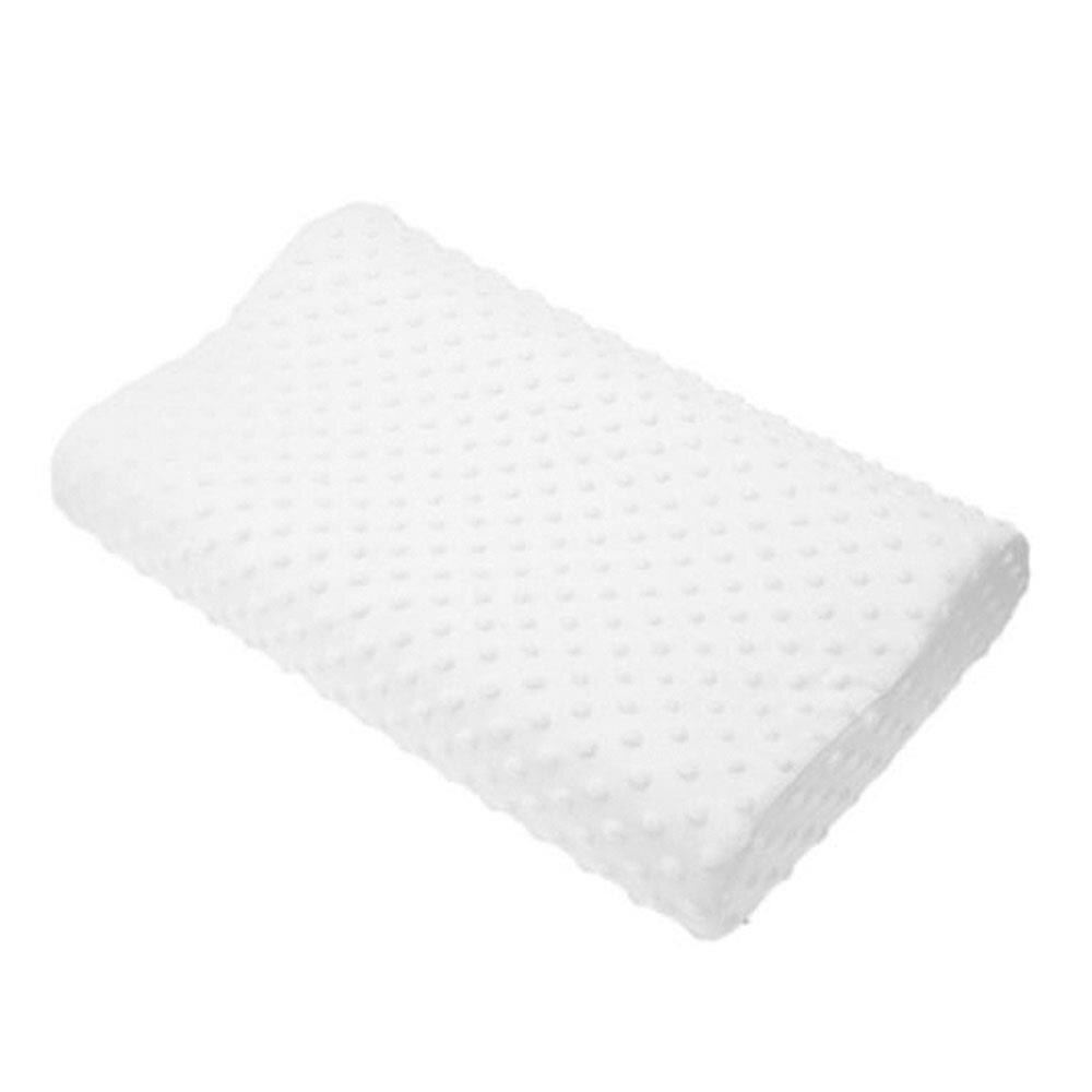 Ortopedisk myk fiber soveputer memory foam pute sofa pilwo anti snore søvn hjelpemiddel reise rengjørbar 30*50cm latex hvile: Hvit