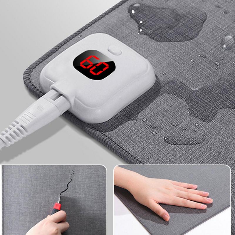 Elektrische Warmte Muismat Display Temperatuur Verwarming Muismat Tafelmat Warm Houden Hand Voor Winter Kantoor Computer Bureau Toetsenbord
