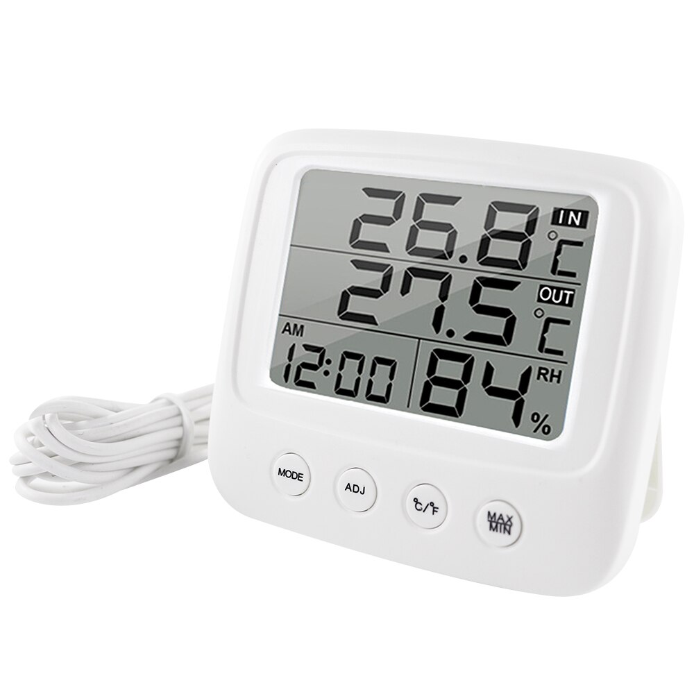 Smart LCD Digital Temperature Humidity Meter Backlight Home Indoor Electronic Hygrometer Thermometer Weather Station Baby Room: Charge no backlight