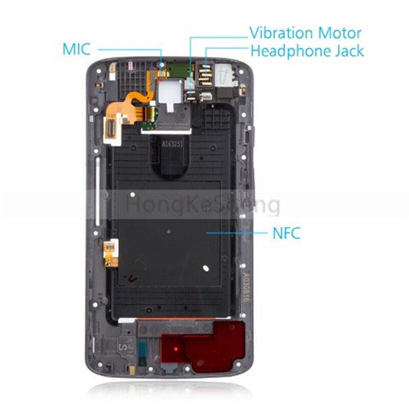 Repuesto de montaje de Marco medio OEM para Motorola Droid Turbo 2 XT1581