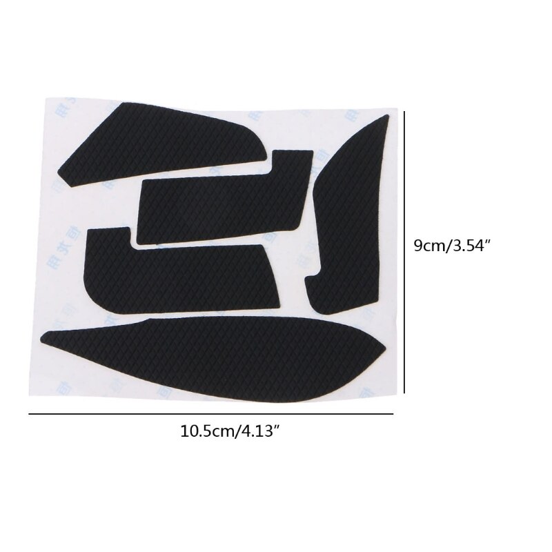 1 Set DIY Handmade Mouse Skin Non Slip Suck Sweat Grips Skates for logitech MX Master 3 Mouse Black
