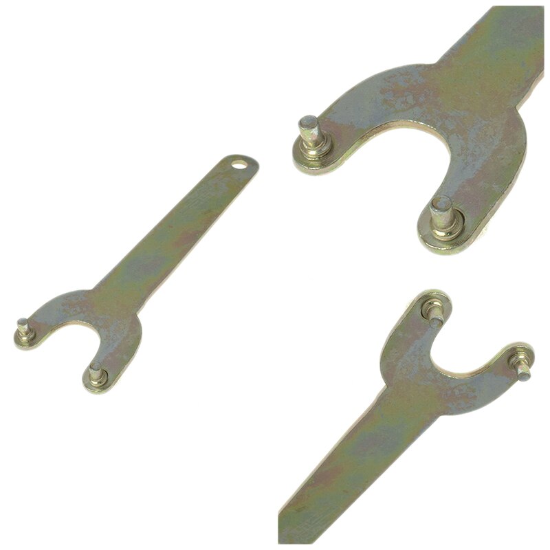 Angle Grinder 2 Pin Spanner Key Fit For 4-1/2" 115mm Grinders Repair Tool Flanged Wrench Key Replacement Fit For Replacing Discs