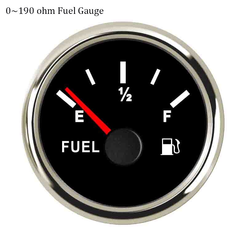 Fuel Level Sensor 0~190 ohm / 240~33 ohm Boat Car Fuel Sender Unit Water Level Sensors with 150mm 200mm 250mm 300mm 350mm 450mm: Black Silver 190ohm