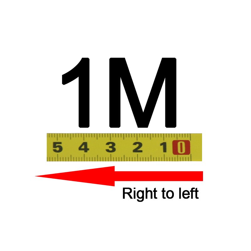 Miter Track Tape Measure Self-Adhesive Measuring Tape Steel Ruler Durable Wear-Resistan T-track Router Table Measuring Tools: 1M Right to left