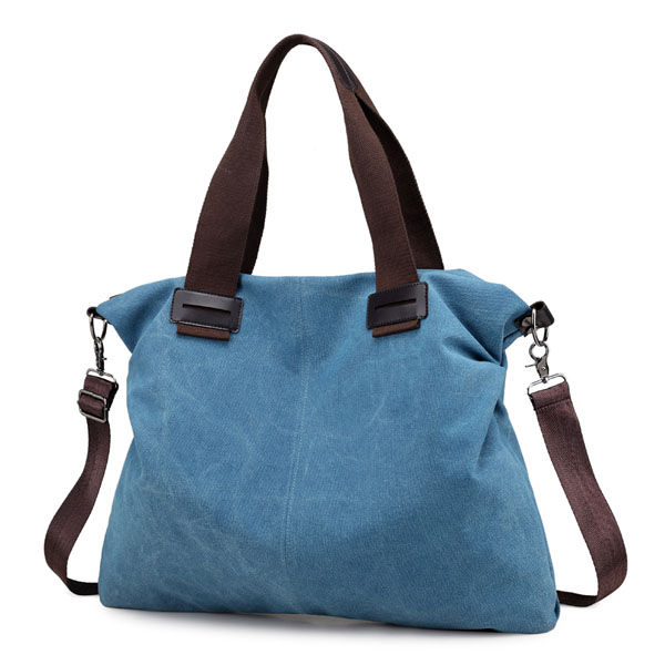 Sac fourre-tout en toile pour femmes sacs à main bolsas feminina dames Messenger sac à bandoulière sac à bandoulière pour femmes sacs à main pour femmes: Blue