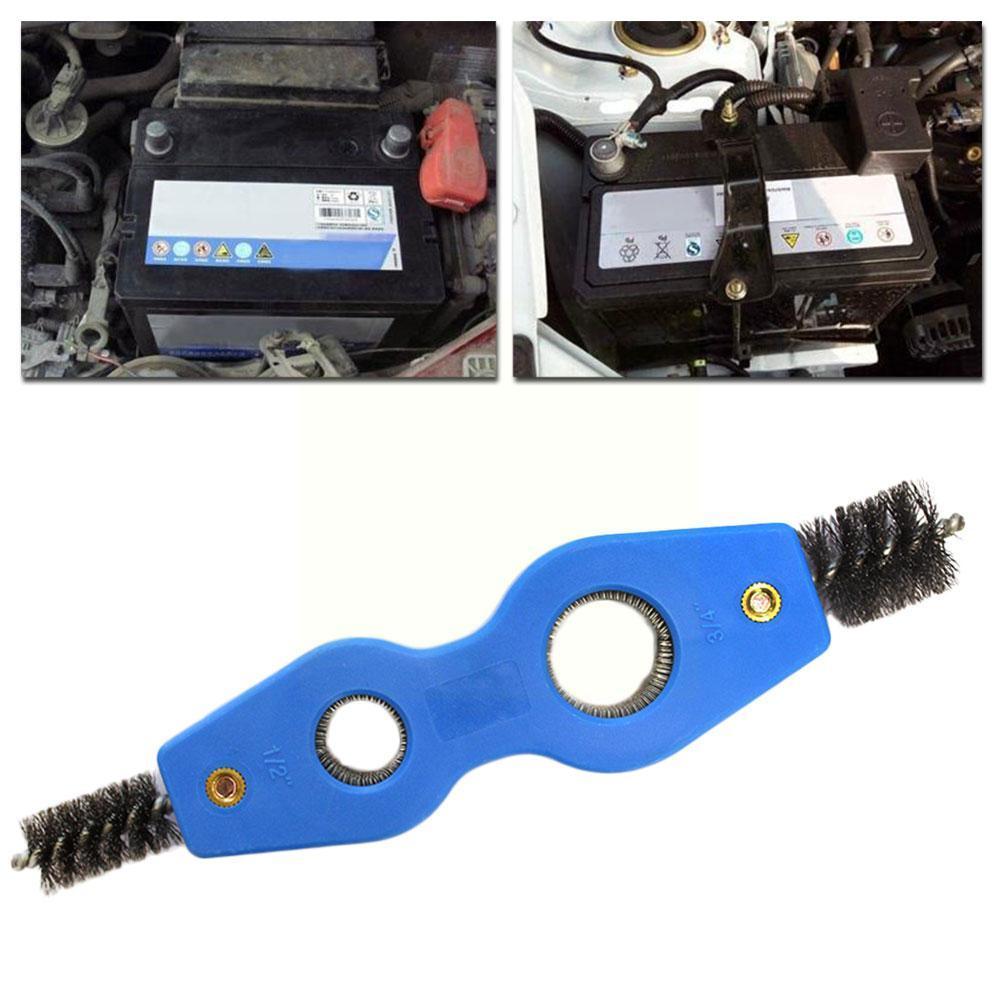 4 In 1 Pipe Cleaning Tool Blue Color Wire Brush Deburr Tube Cleaning Cleaner Pipe Pipe Plumbing Aluminium Tool J0w7