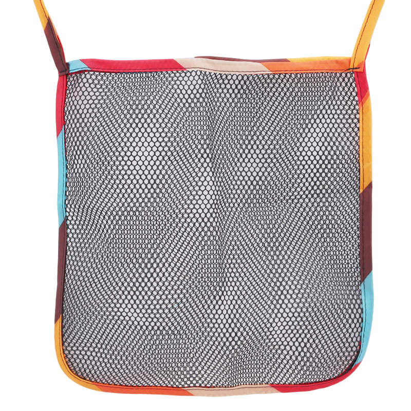 Filet de rangement pratique pour poussette de bébé, filet de rangement pour biberons, couches, pochette suspendue, organisateur, support de sac, poche, accessoires pour poussette de bébé: Côtés colorés