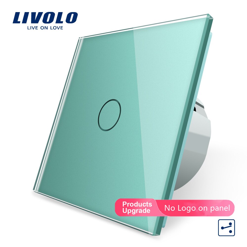 Livolo luxury Wall Touch Sensor Switch,Light Switch,Crystal Glass,Power Socket,multifunctional sockets,Free Choice,no logo