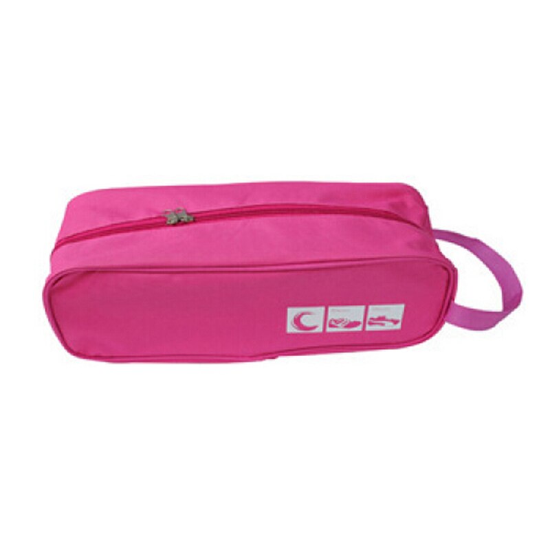 Waterdicht Voetbal Schoen Tas Reizen Boot Rugby Sport Gym Carry Storage Case Box Draagbare Organizer Tassen Schoen Sorteren Pouch: Rose red