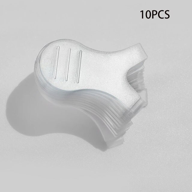 Extension de cils en Silicone en forme de Y, 10 pièces/lot, recourbe-cils, outil de brosse de greffage, coussinet de permanente: Transparent 10PCS