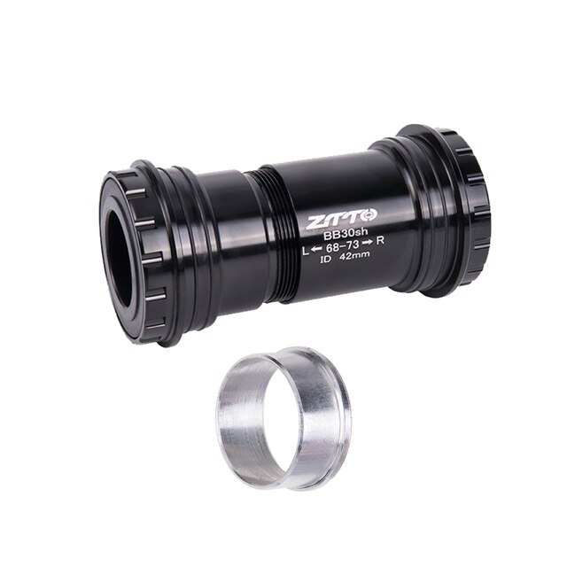 ZTTO prasa rowerowa pasuje robić wspornika dolnego oś BB30 24 adapter łożyska ceramiczne robić roweru szosowego MTB 24mm mechanizm korbowy: BB30-24 czarny-GXP